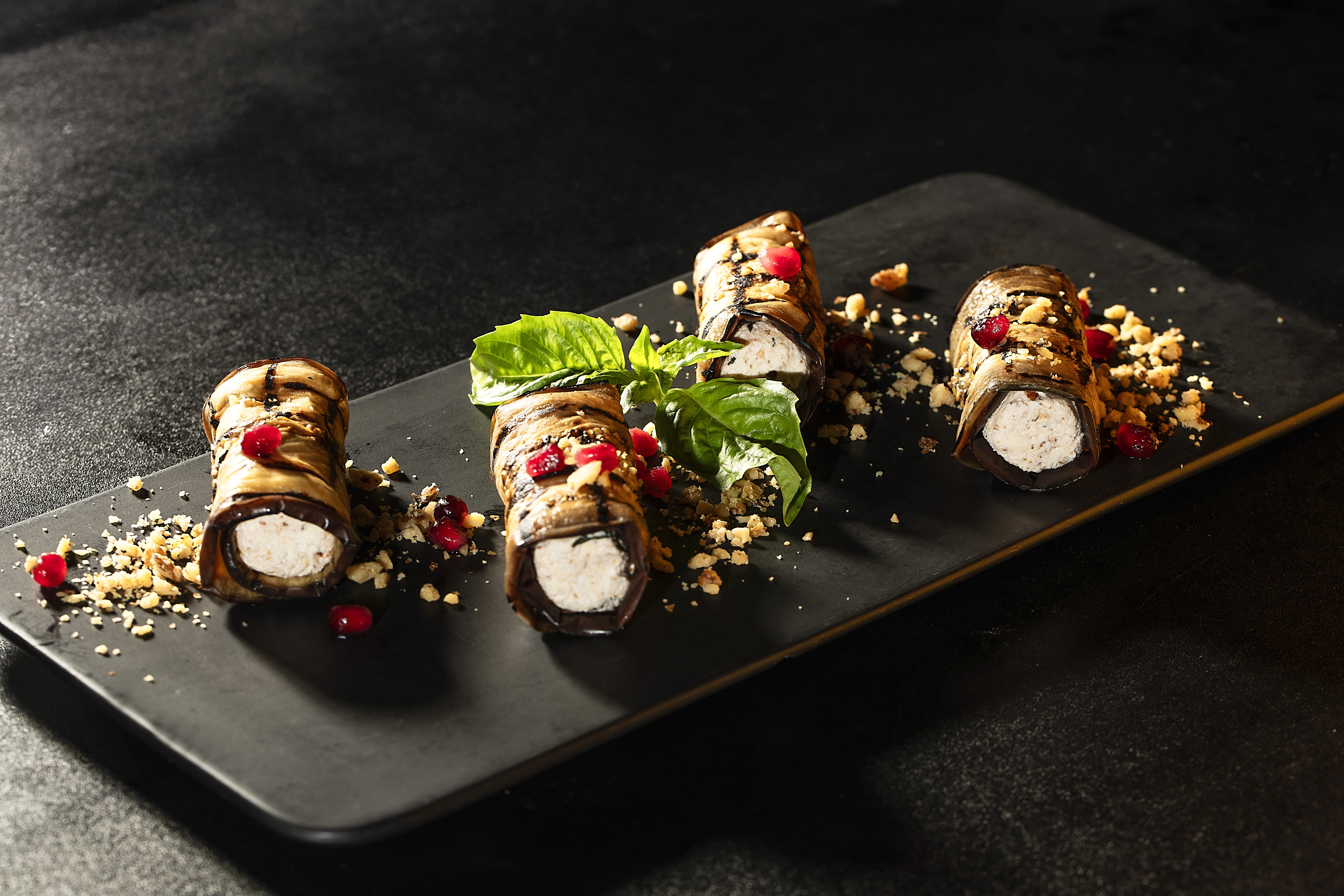 Stuffed Eggplant Rolls