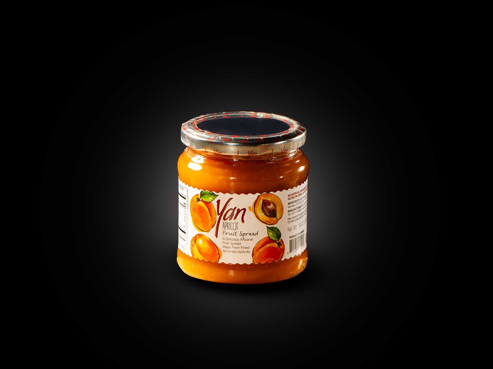 APRICOT Fruit spread. Yan